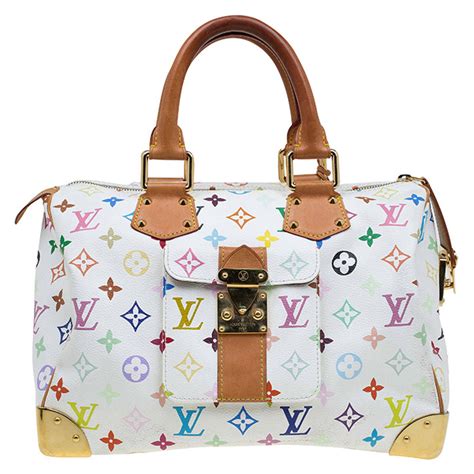 louis vuitton white multicolor purse|louis vuitton white checkered purse.